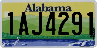 AL license plate 1AJ4291