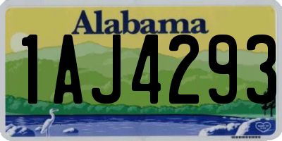 AL license plate 1AJ4293