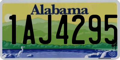 AL license plate 1AJ4295