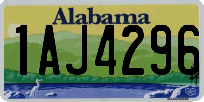 AL license plate 1AJ4296