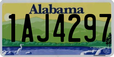 AL license plate 1AJ4297