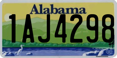 AL license plate 1AJ4298