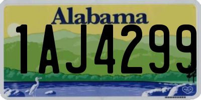 AL license plate 1AJ4299