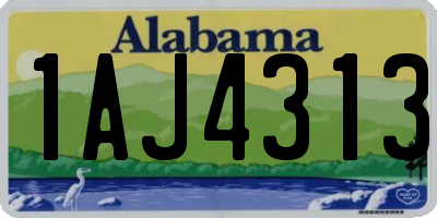 AL license plate 1AJ4313