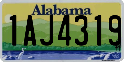 AL license plate 1AJ4319