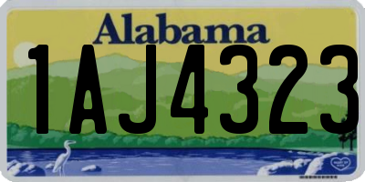 AL license plate 1AJ4323