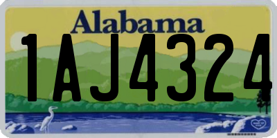 AL license plate 1AJ4324