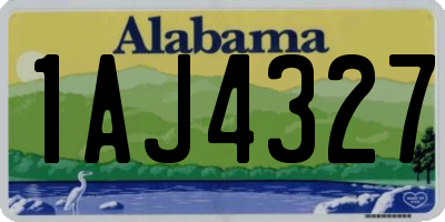 AL license plate 1AJ4327