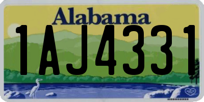 AL license plate 1AJ4331