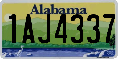 AL license plate 1AJ4337