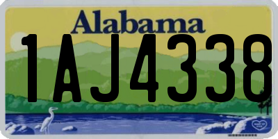AL license plate 1AJ4338