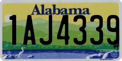 AL license plate 1AJ4339