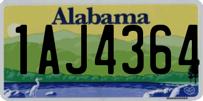 AL license plate 1AJ4364