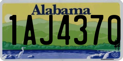 AL license plate 1AJ4370