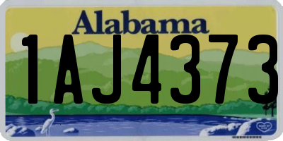 AL license plate 1AJ4373