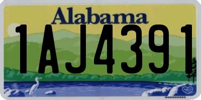 AL license plate 1AJ4391