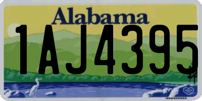 AL license plate 1AJ4395