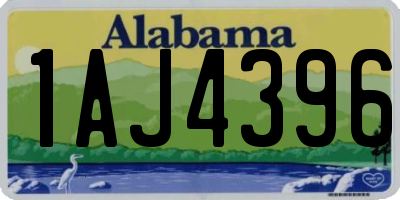 AL license plate 1AJ4396