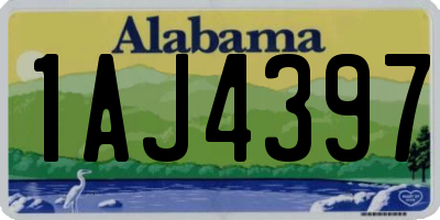 AL license plate 1AJ4397