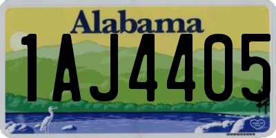 AL license plate 1AJ4405