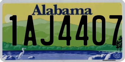 AL license plate 1AJ4407
