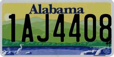 AL license plate 1AJ4408