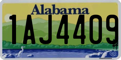 AL license plate 1AJ4409