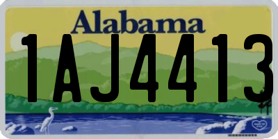 AL license plate 1AJ4413