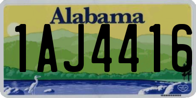 AL license plate 1AJ4416
