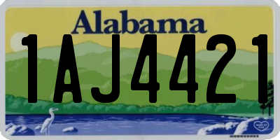 AL license plate 1AJ4421