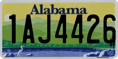 AL license plate 1AJ4426