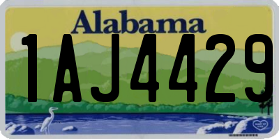 AL license plate 1AJ4429