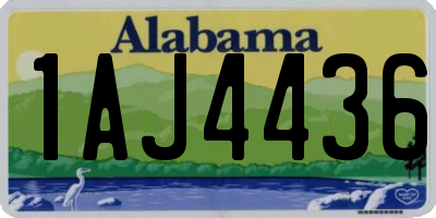 AL license plate 1AJ4436