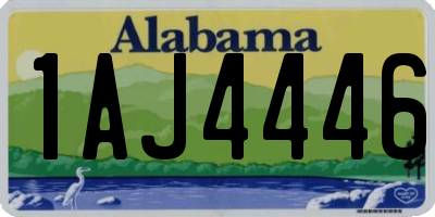 AL license plate 1AJ4446