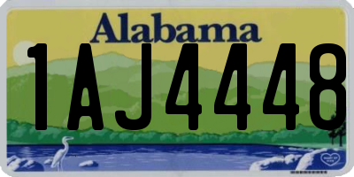 AL license plate 1AJ4448