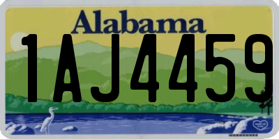 AL license plate 1AJ4459