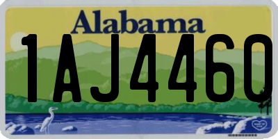 AL license plate 1AJ4460