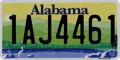 AL license plate 1AJ4461