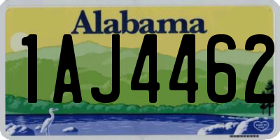 AL license plate 1AJ4462