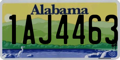 AL license plate 1AJ4463