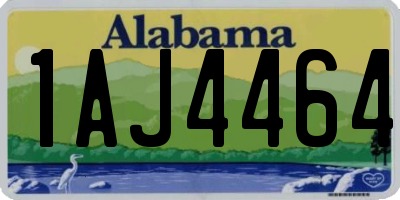 AL license plate 1AJ4464