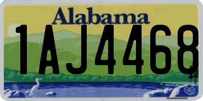 AL license plate 1AJ4468