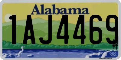 AL license plate 1AJ4469