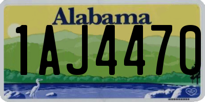AL license plate 1AJ4470