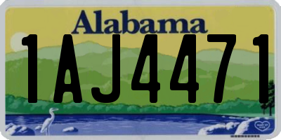 AL license plate 1AJ4471