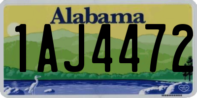 AL license plate 1AJ4472