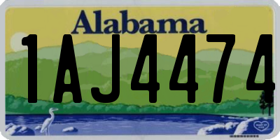 AL license plate 1AJ4474