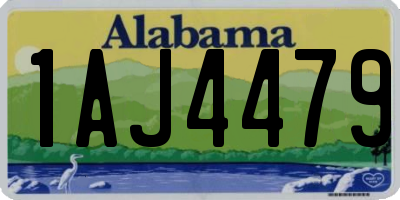 AL license plate 1AJ4479