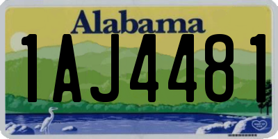 AL license plate 1AJ4481