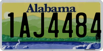AL license plate 1AJ4484